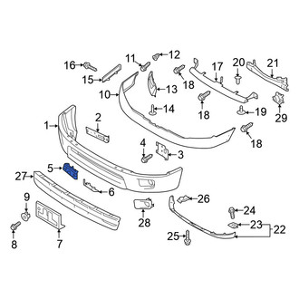 Nissan OE - Front Left Tow Hook Cover