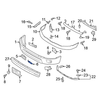 Nissan OE - Front Left Bumper Trim