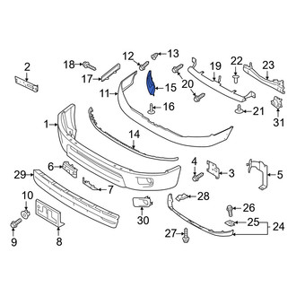 Nissan OE - Front Left Inner Bumper Cover Bracket