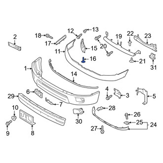 Nissan OE - Bumper Cover Rivet