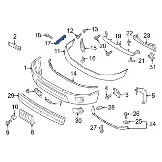 Nissan OE - Front Left Outer Bumper Cover Bracket