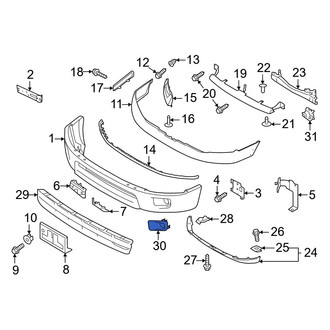 Nissan OE - Front Right Fog Light Trim