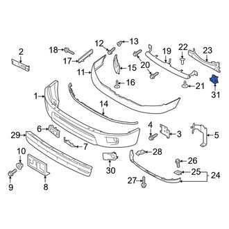 Nissan OE - Front Right Bumper Impact Absorber