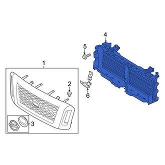 Nissan OE - Front Radiator Shutter Assembly