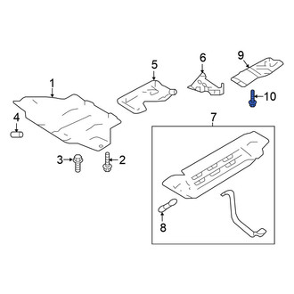 Nissan OE - Radiator Support Splash Shield Bolt