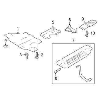 Nissan OE - Radiator Support - Splash Shields