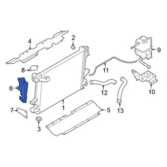Nissan OE - Front Right Upper Radiator Support Air Duct