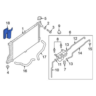 Nissan OE - Front Left Radiator Support Air Duct