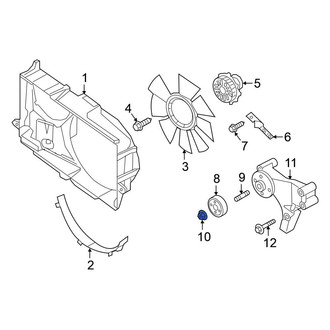 Nissan OE - Engine Cooling Fan Pulley Nut