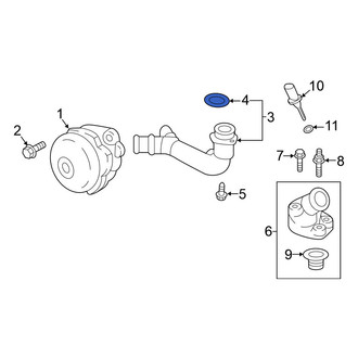 Nissan OE - Engine Coolant Inlet Flange O-Ring