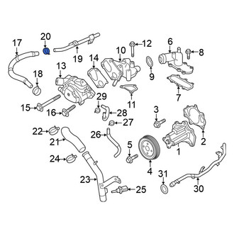 Nissan OE - Engine Coolant Pipe Clamp