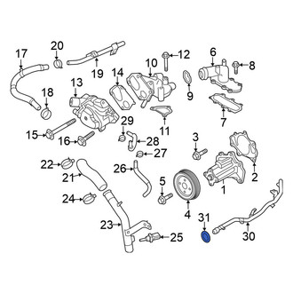 Nissan OE - Engine Coolant Inlet Flange O-Ring