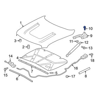 Nissan OE - Liftgate Latch Bolt