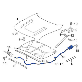 Nissan OE - Front Hood Release Cable