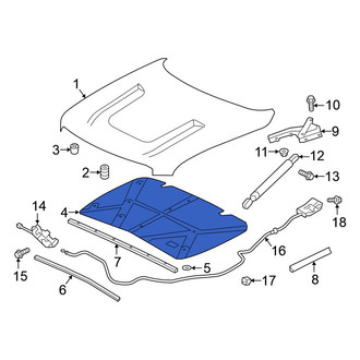 Nissan OE - Front Hood Insulation Pad