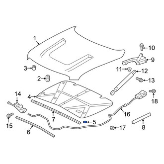 Nissan OE - Hood Insulation Pad Clip