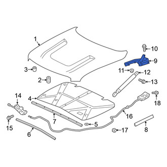Nissan OE - Front Left Hood Hinge