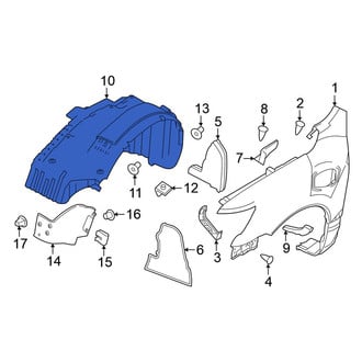Nissan OE - Front Right Fender Splash Shield