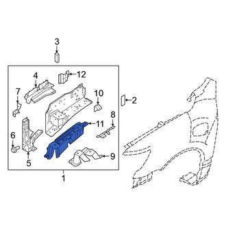 Nissan OE - Right Battery Tray Bracket