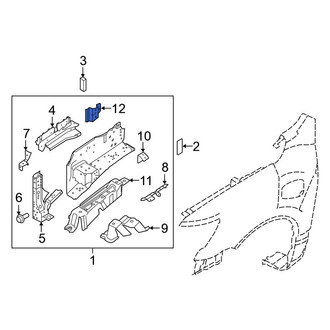 Nissan OE - Right Battery Tray Bracket