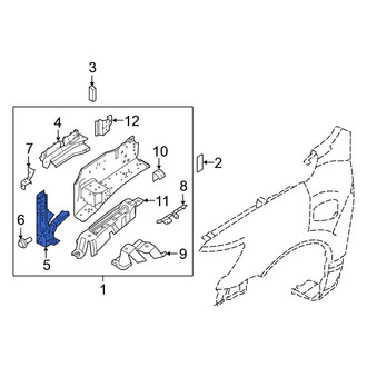 Nissan OE - Left Fender Apron Reinforcement