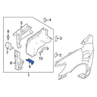 Nissan OE - Front Right Fender Apron Reinforcement