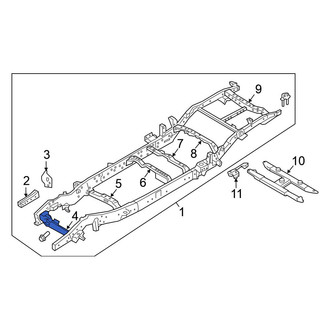 Nissan OE - Rear Rearward Frame Crossmember