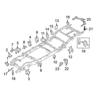 Nissan OE - Trailer Hitch Receiver Bolt