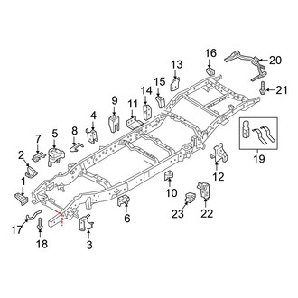Nissan OE - Frame & Components (Frame Brackets)