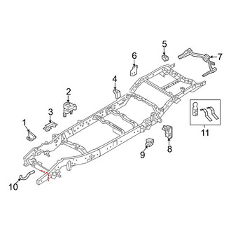 Nissan OE - Frame & Components (Frame Brackets), (King Cab / Crew Cab)