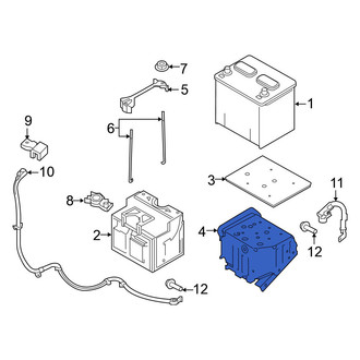 Nissan OE - Left Battery Tray Bracket