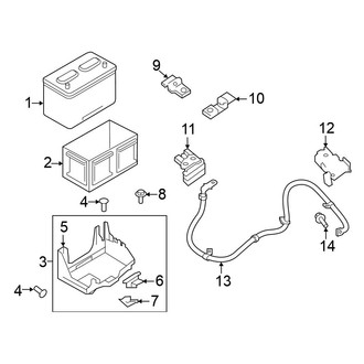 Nissan OE - Battery Tray
