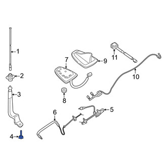 Nissan OE - Radio Antenna Base Bolt