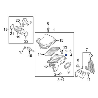 Nissan OE - Air Filter Housing Insulator