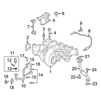 Nissan OE - Lower Turbocharger Oil Line O-Ring