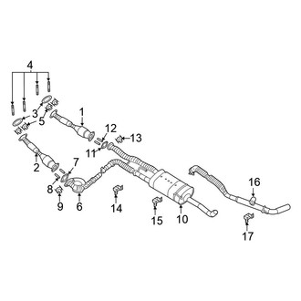 Nissan OE - Exhaust System - Exhaust Components (5.6L)