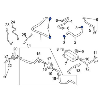 Nissan OE - Lower Evaporative Emissions System Line Clamp