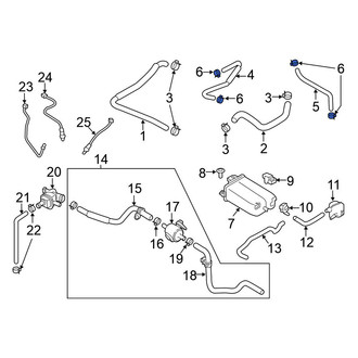 Nissan OE - Lower Evaporative Emissions System Line Clamp