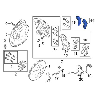 Nissan OE - Front Disc Brake Pad Set