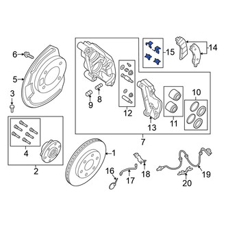 Nissan OE - Front Disc Brake Pad Set