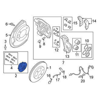 Nissan OE - Front Wheel Bearing and Hub Assembly