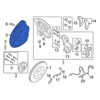 Nissan OE - Front Right Brake Dust Shield