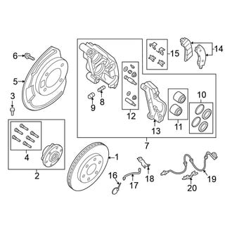 Nissan OE - Front Suspension - Brake Components (King Cab / Crew Cab RWD)
