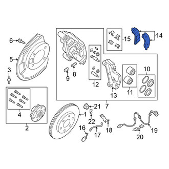 Nissan OE - Front Disc Brake Pad Set