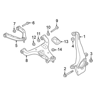 Nissan OE - Front Suspension - Suspension Components (4WD)