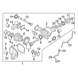 Nissan OE - Front Suspension - Carrier & Front Axles (Differential & Carrier)