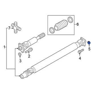 Nissan OE - Rear Drive Shaft Nut