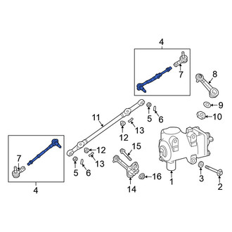 Nissan OE - Left Steering Tie Rod Assembly