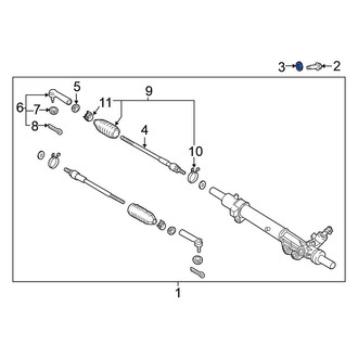 Nissan OE - Rack And Pinion Pinion Seal