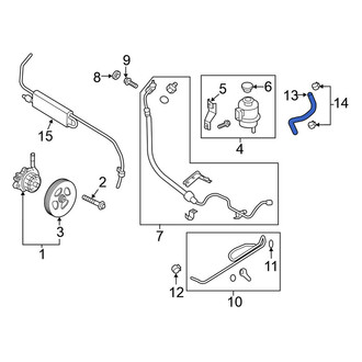 Nissan OE - Power Steering Reservoir Hose